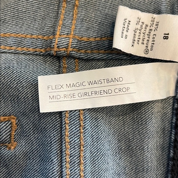 Lane Bryant Mid Rise Girlfriend Crop Ankle Jeans 18 - Picture 5 of 5